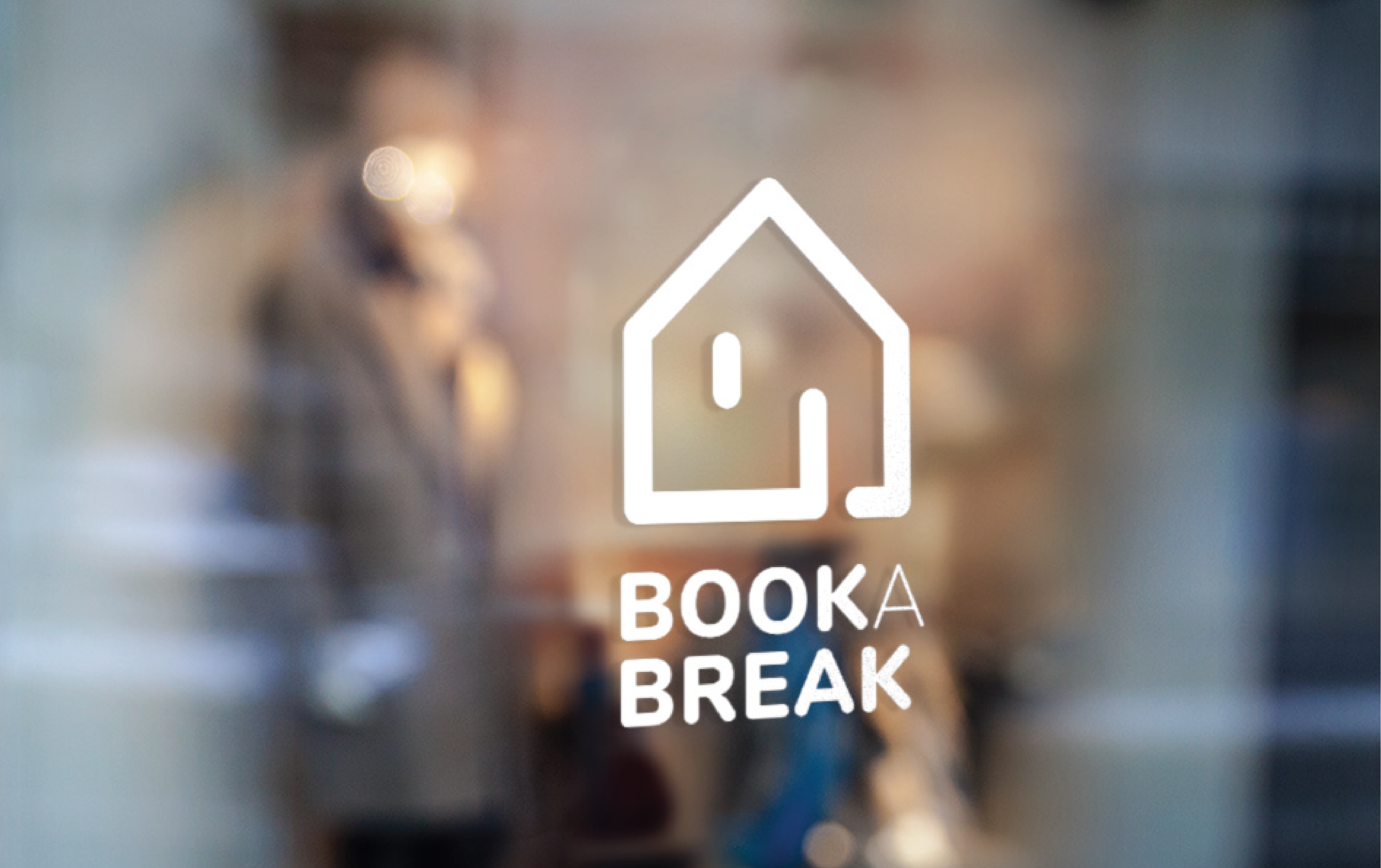 Book a break tourism signage display