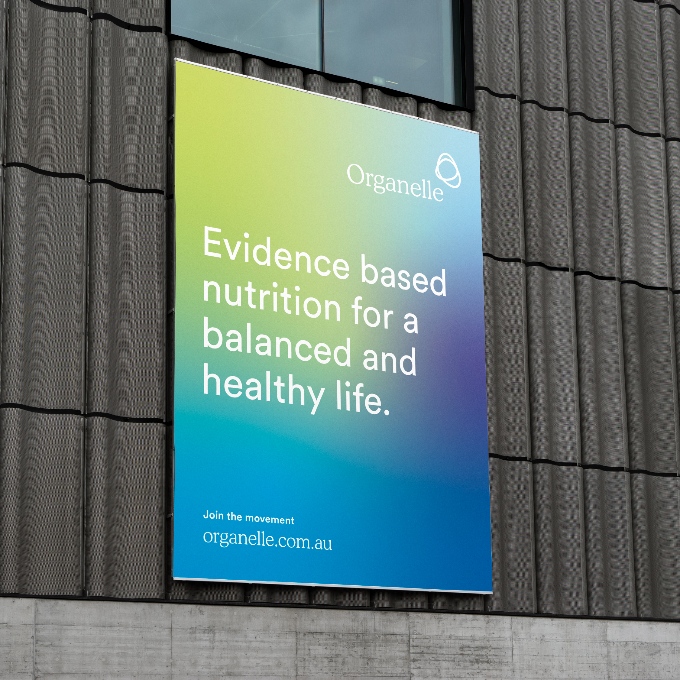 Organelle Branding signage design mockup
