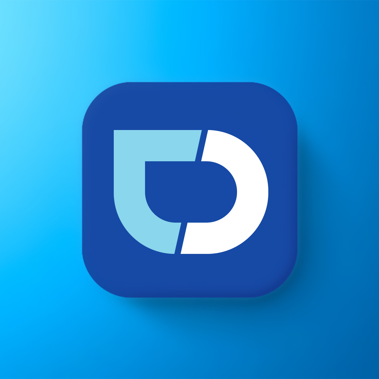 Trackday app icon logo design